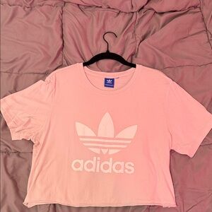 Adidas Light Pink Logo Tee